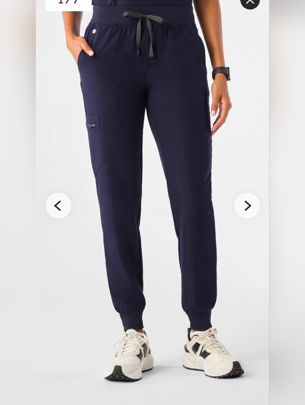 Figs Zamora Jogger Scrub Pants Medium Navy Blue